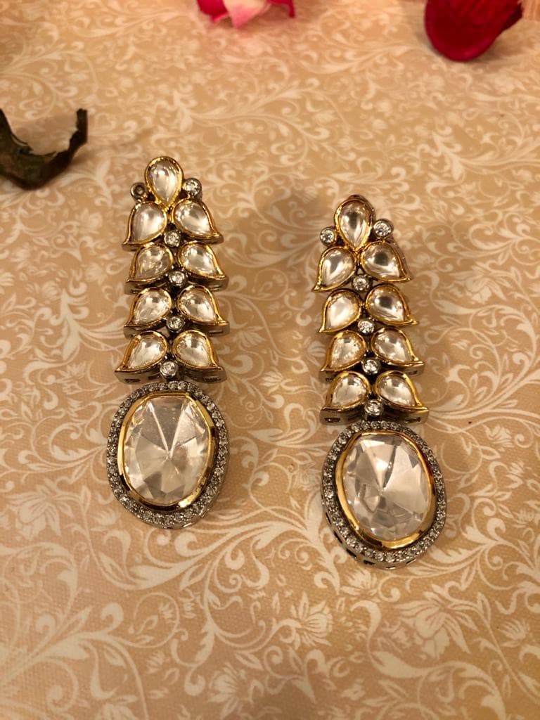 Polki Drop Earrings